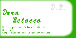 dora melocco business card